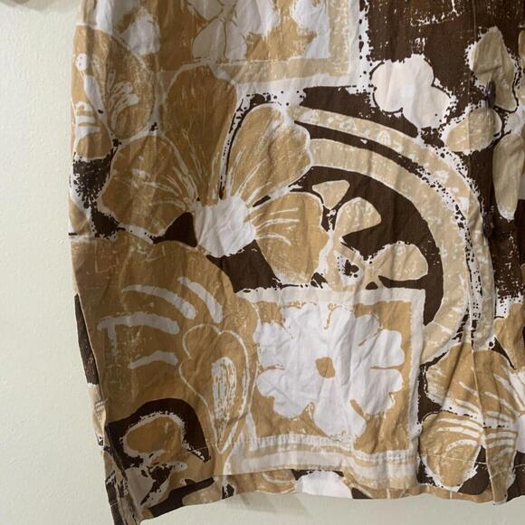 Kahala 1936 Mens Hawaiian Made Aloha Shirt Brown Button Up Tropical Floral Sz SM - Picture 4 of 6